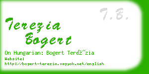 terezia bogert business card